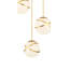Luminaire suspendu sphère 3 lumières Porphyrion