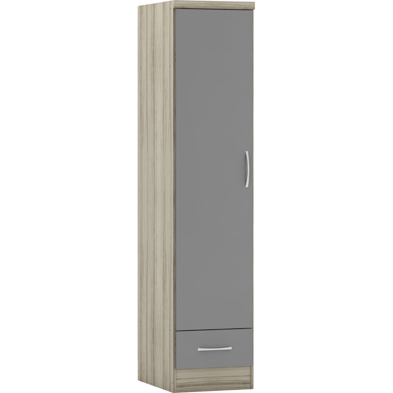 Cascio 1 Door Wardrobe, Grey