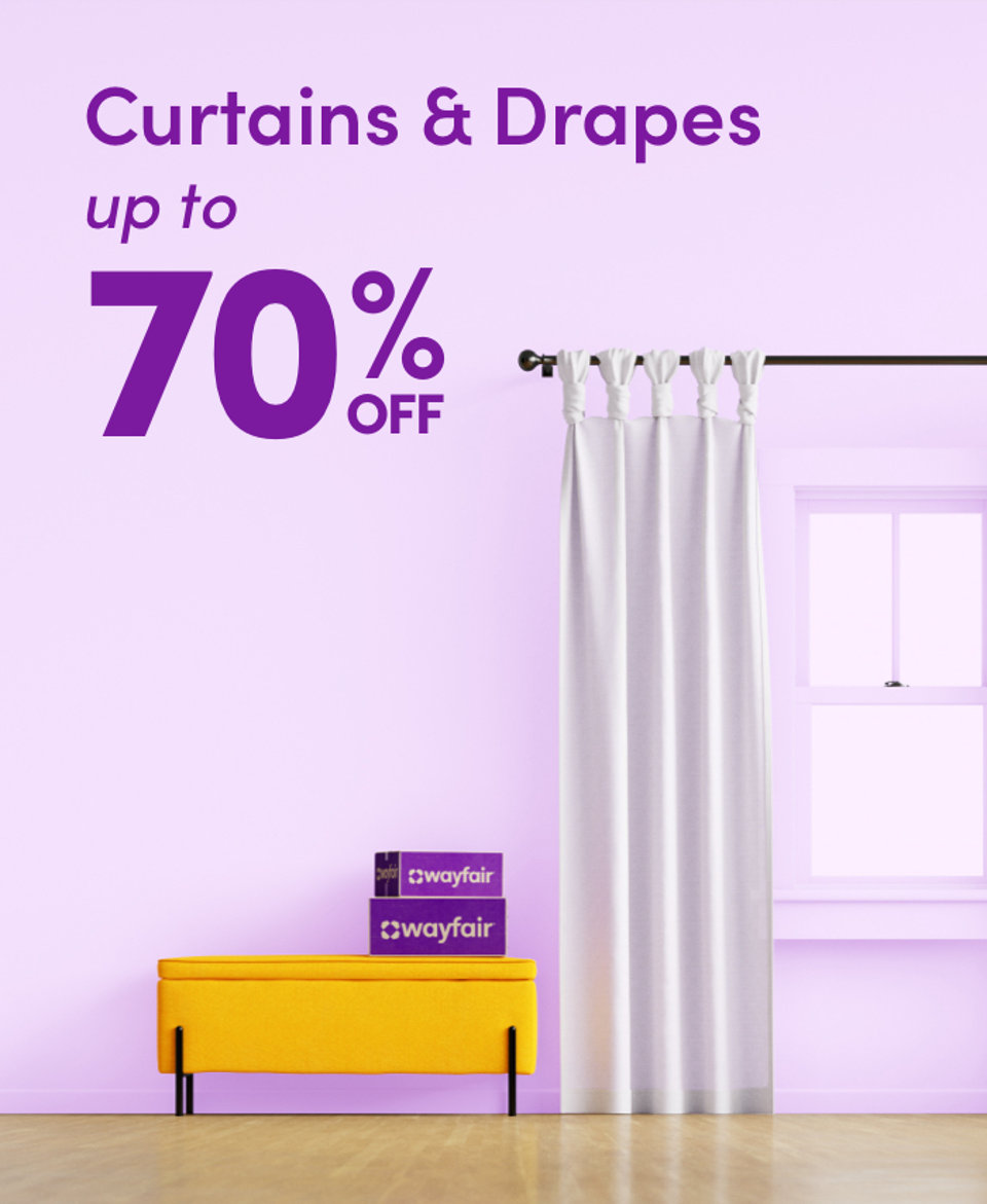 Curtains & Drapes up to 70% off. 