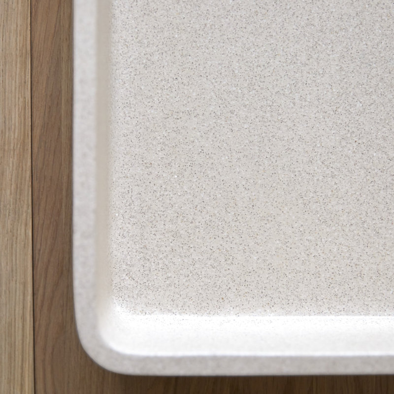 Iris Cream Terrazzo Bathroom Sink, Cream