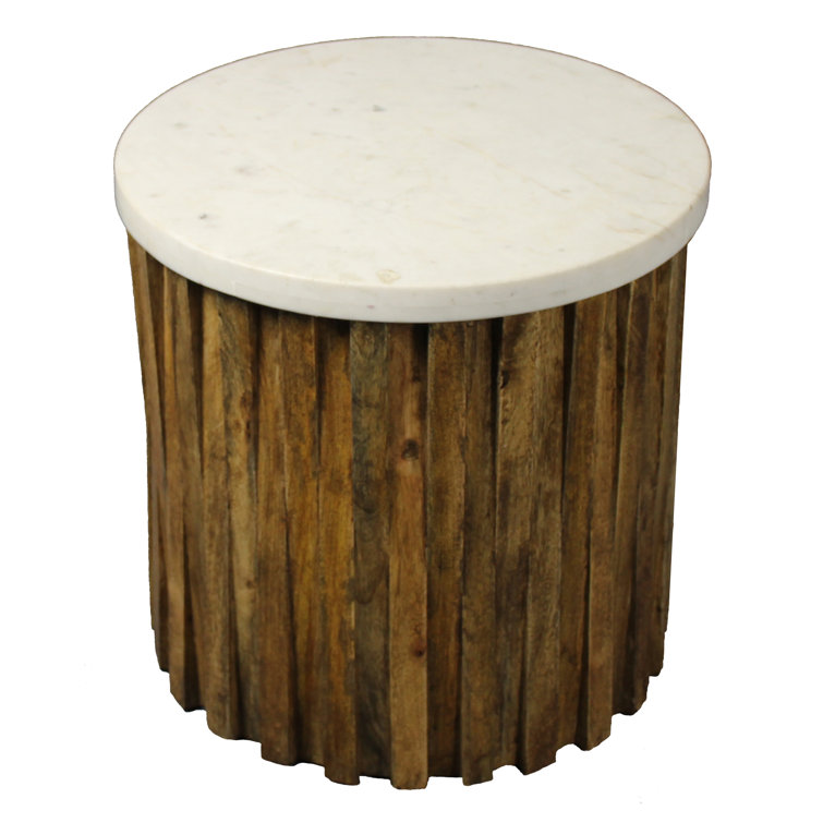Marble Top End Table