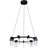 Sorrento 27-in 9-Light Height Adjustable ETL Certified Integrated LED Circular Ring Chandelier
