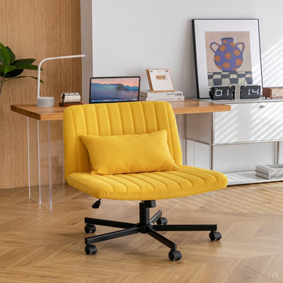 Chaise de bureau Linen Criss Cross
