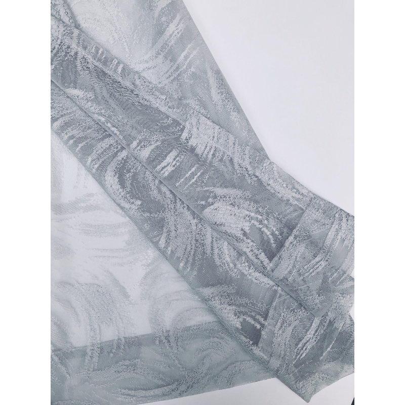 Paityn Sheer Curtain Single Panel, Gray, 54" W x 84" L