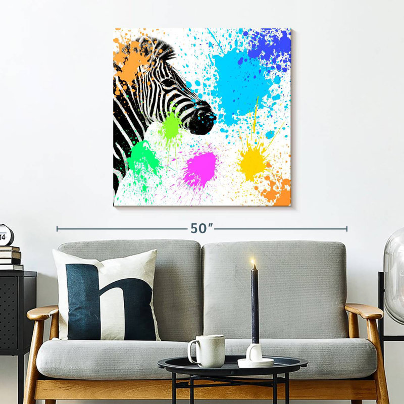 Brampt Zebra I, 30" H x 30" W