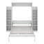 Lit escamotable double avec tablettes et DEL-1638913539