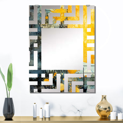 Weil - Miroir à collage abstrait