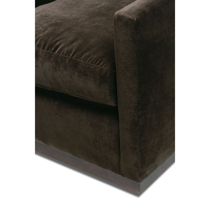 Allie Swivel Chair, Cocoa 100% Polyester, Gracious Living