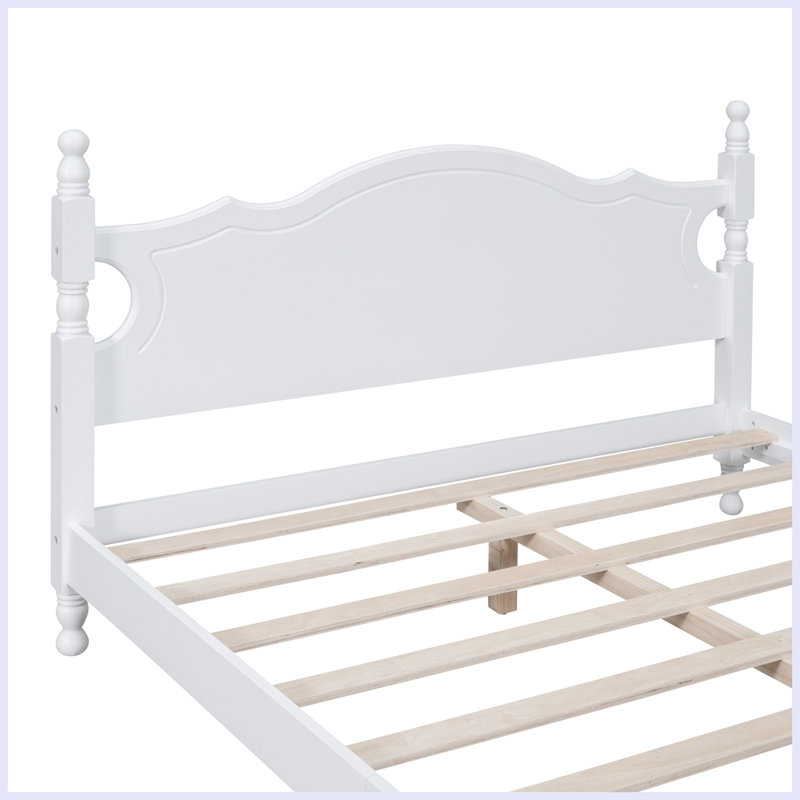 Mariacamila Bed, Queen, White 1