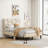 Linen Fabric Bed Frame-367386925-358703350