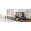 Lit plateforme tapissier avec lit gigogne et 2 tiroirs-867545488-867545489