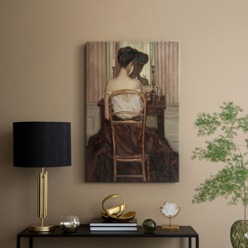 Impression de portrait rétro Lxxiii - galerie tendue Cavas, H 48 po x l 32 po