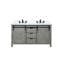 Ensemble de meuble-lavabo double l 60 po x P 22 po avec robinet Marsyas-87289822-87289823