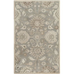 Applegate Floral Hand-Tufted Wool Taupe/Camel/Gray Area Rug