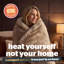 Silentnight Prestige Faux Fur Heated Throw Natural