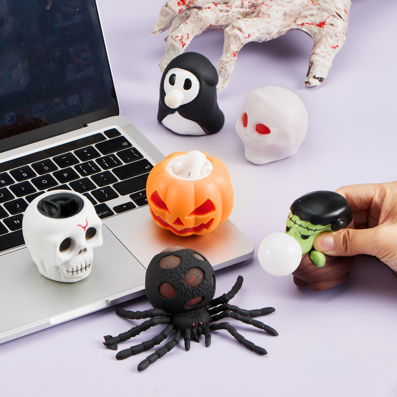 6 jouets spongieux d'Halloween 6 pièces