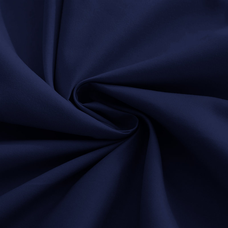 4-Piece Microfiber Duvet Cover Set – Pillowcases & Fitted Sheet, Navy, Single Duvet Cover  + 3 Additional Pieces