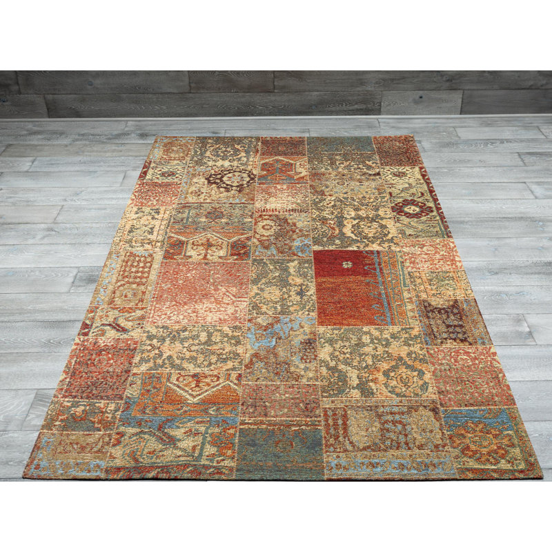 Patchwork Indoor Rug, Rectangle 5'2" x 7'8"