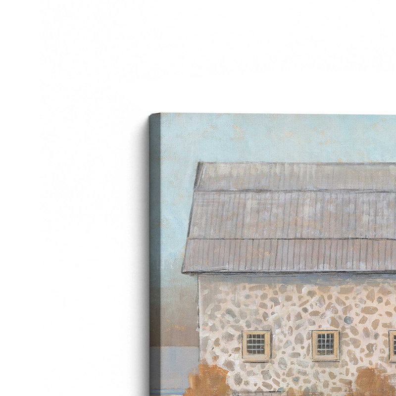 32 "x 48" Farmstead Memories, ensemble de 2 reproductions sur toile dans un cadre doré poli, Toile tendue