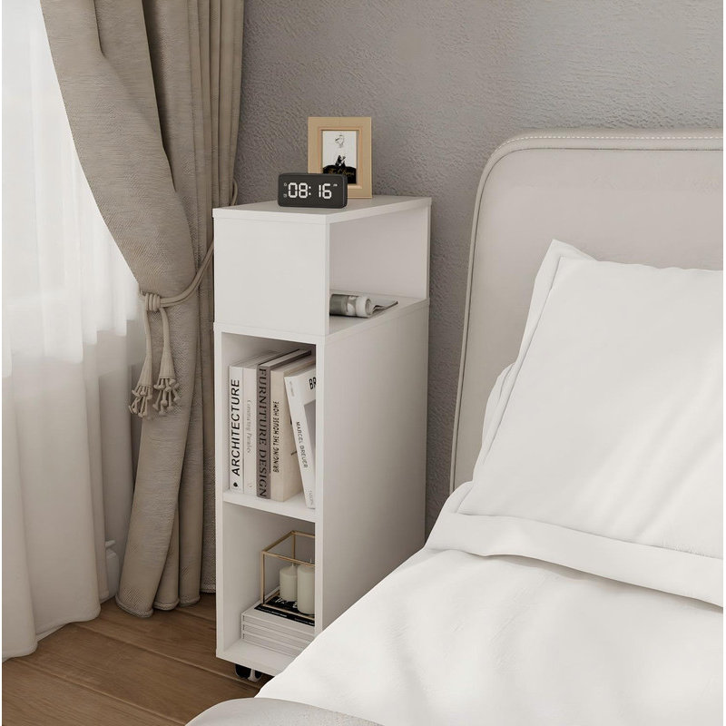 18cm W Manufactured Wood Bedside Table