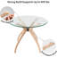 Base de table courbée moderne Mid Century