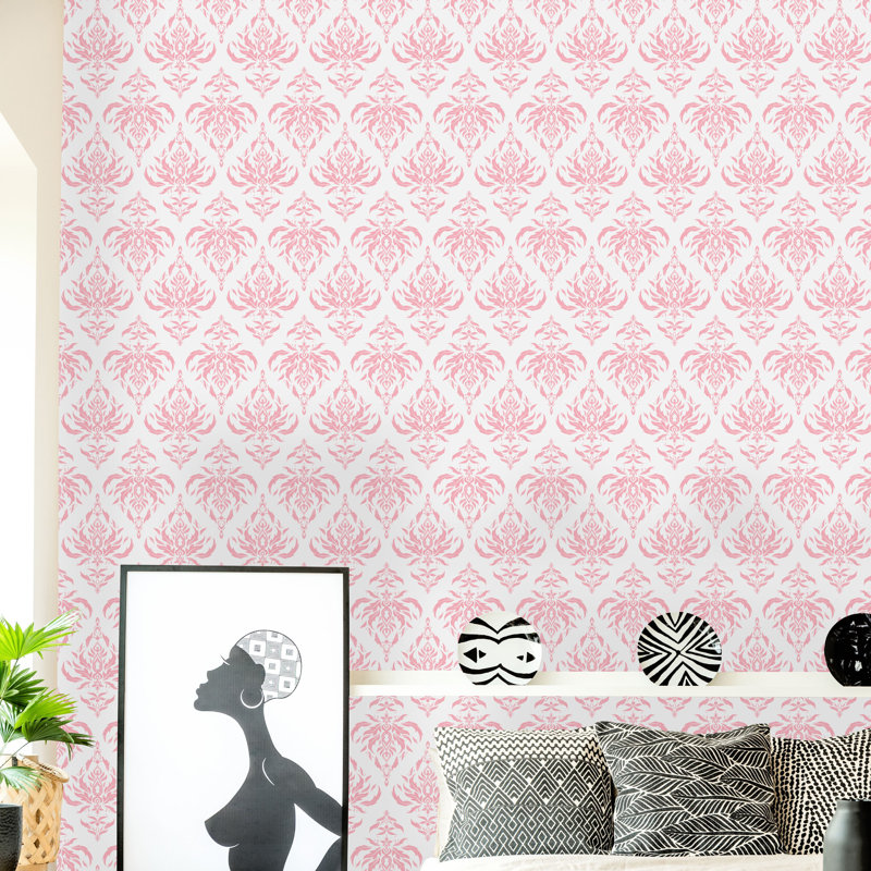 Rouleau de papier peint autocollant Osterman Swirly, L 16,67 po x l 25 po