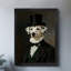 Encadré noir rétro, l'élégant art mural Dalmatien, impressions de style rétro-1051045405