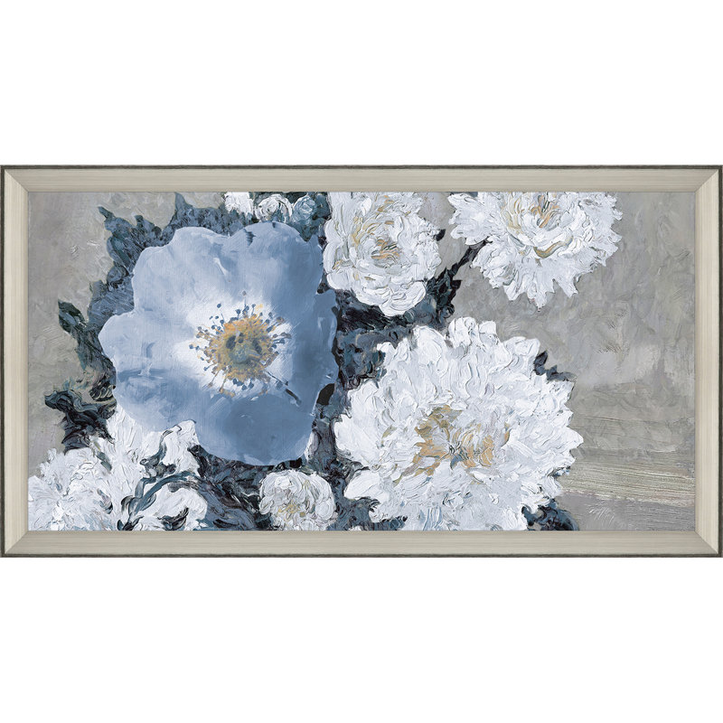 «Lyrical Floral - Burst» par Hazlehurst - peinture à cadre unique
