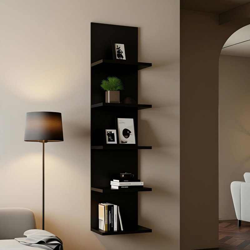 Étagère murale à 5 niveaux, Black