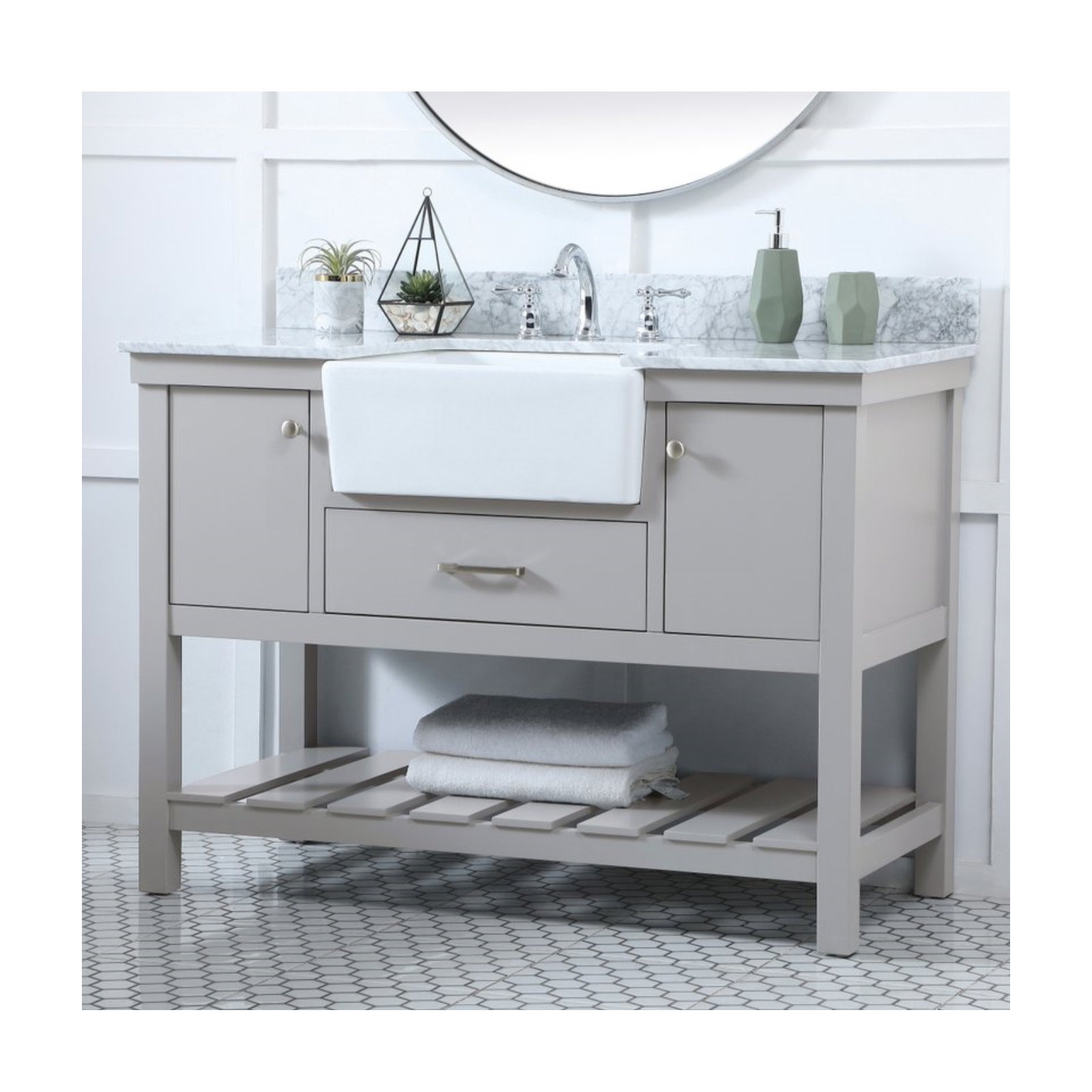Pelaghia 48'' Single Bathroom Vanity, Gray