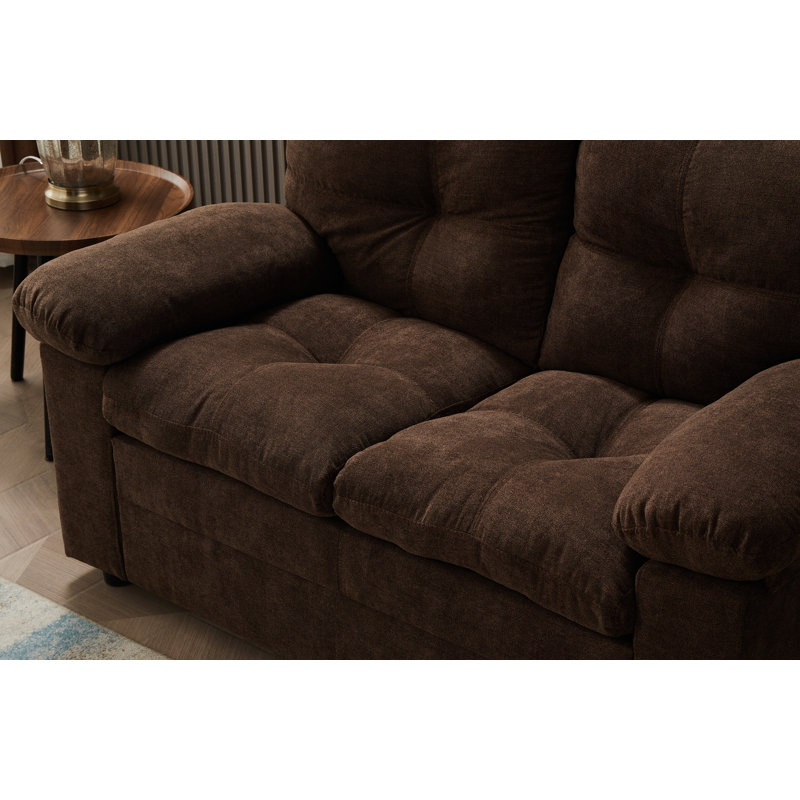 Causeuse Marly, Brun, H 36 po x l 56 po x P 31 po