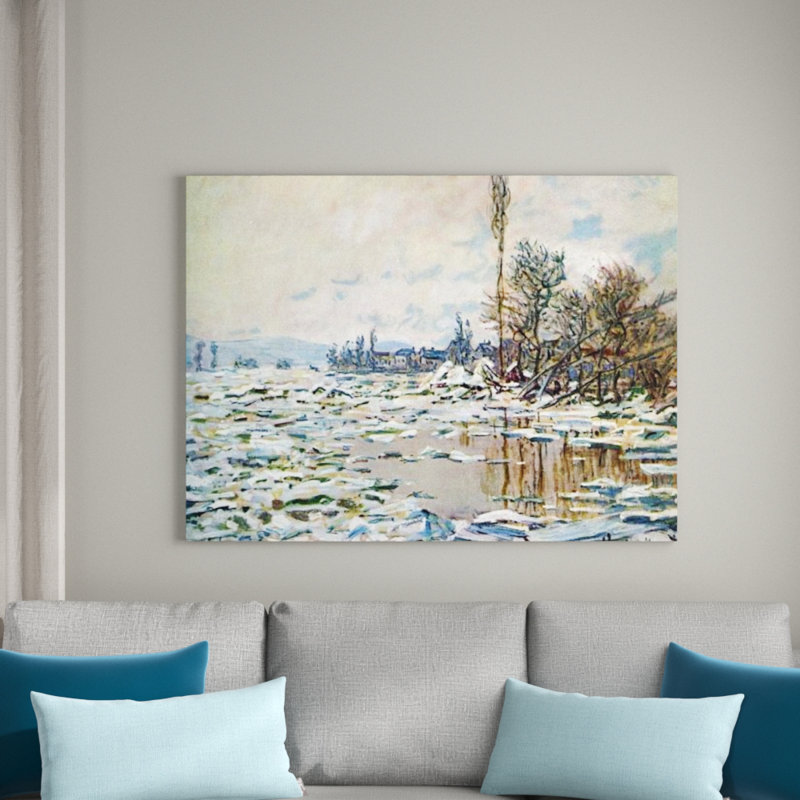 Claude Monet - Wrapped Canvas Painting, 60cm H x 80cm W x 1.8cm D