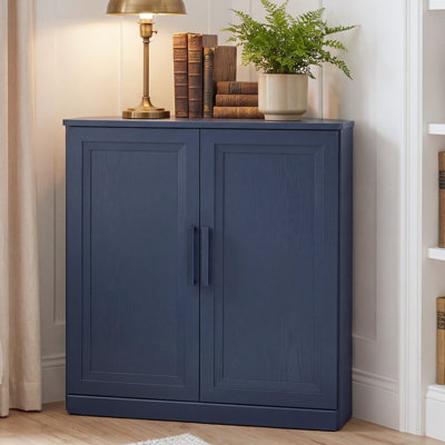 Buffet décoratif d'angle peu encombrant avec tablette réglable Lula