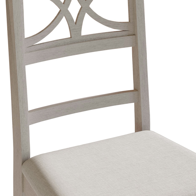 Ensemble repas 6 personnes Ocossio, Blanc cassé / blanc