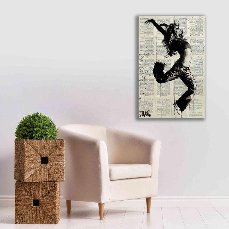 «Energy» par Loui Jover, art mural sur toile, H 40 po x l 26 po x P 1,5 po
