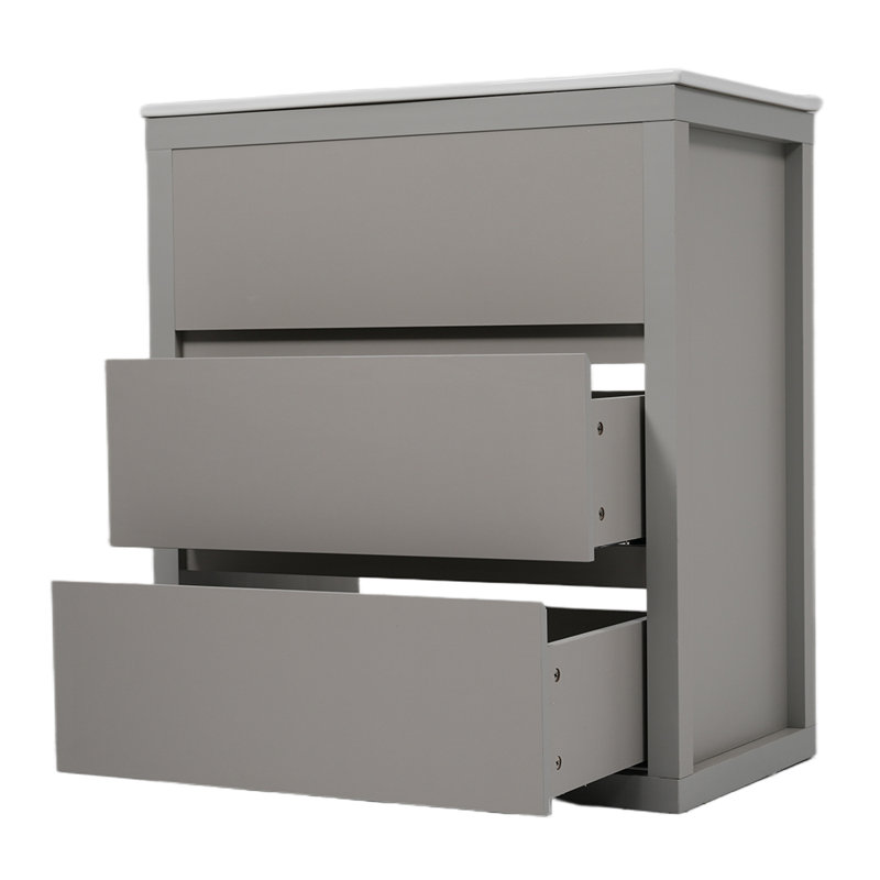 Ensemble de meuble-lavabo double avec lavabos séparés en céramique, Gris