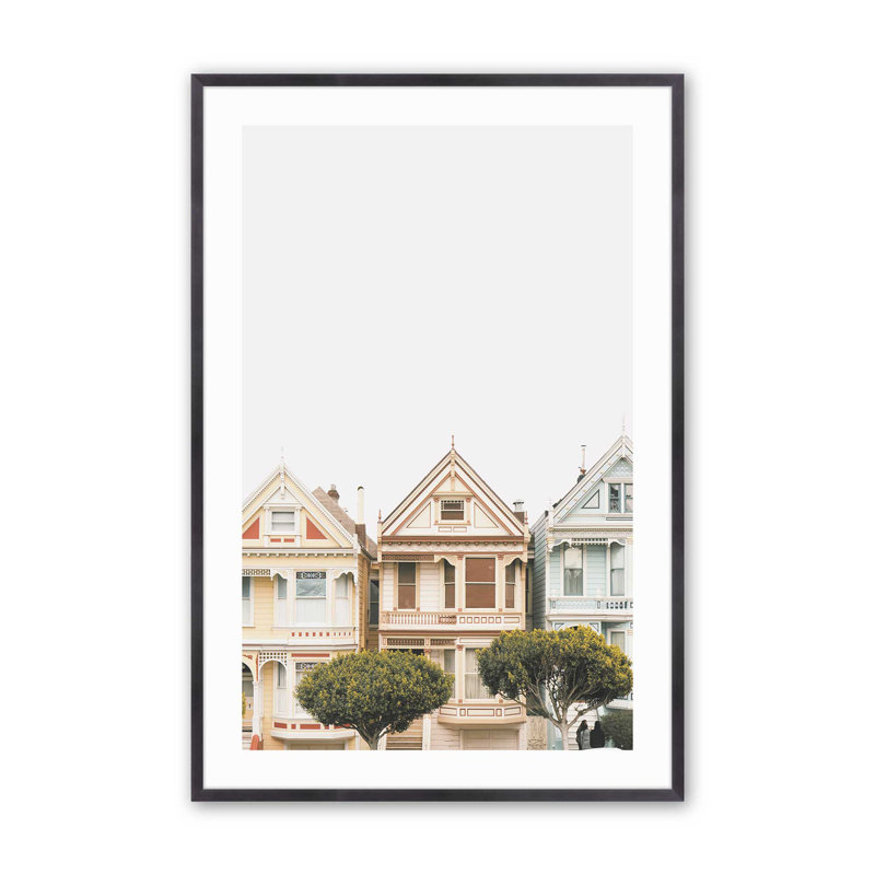 Imprimé fantaisiste architectural, Cadre en zinc patiné, H 15,25 po x l 12,25 po x P 1,25 po