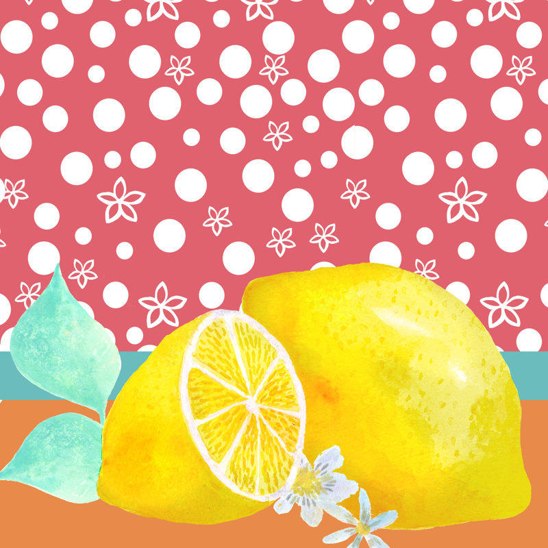 Lemon Inspiration I by Larisa Hernandez - Wrapped Canvas Painting, 30cm H x 30cm W