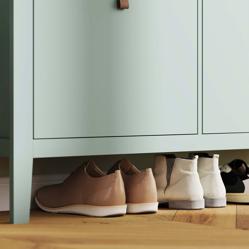 Flip Down Shoe Storage, Green, 95cm H x 105cm W x 24cm D
