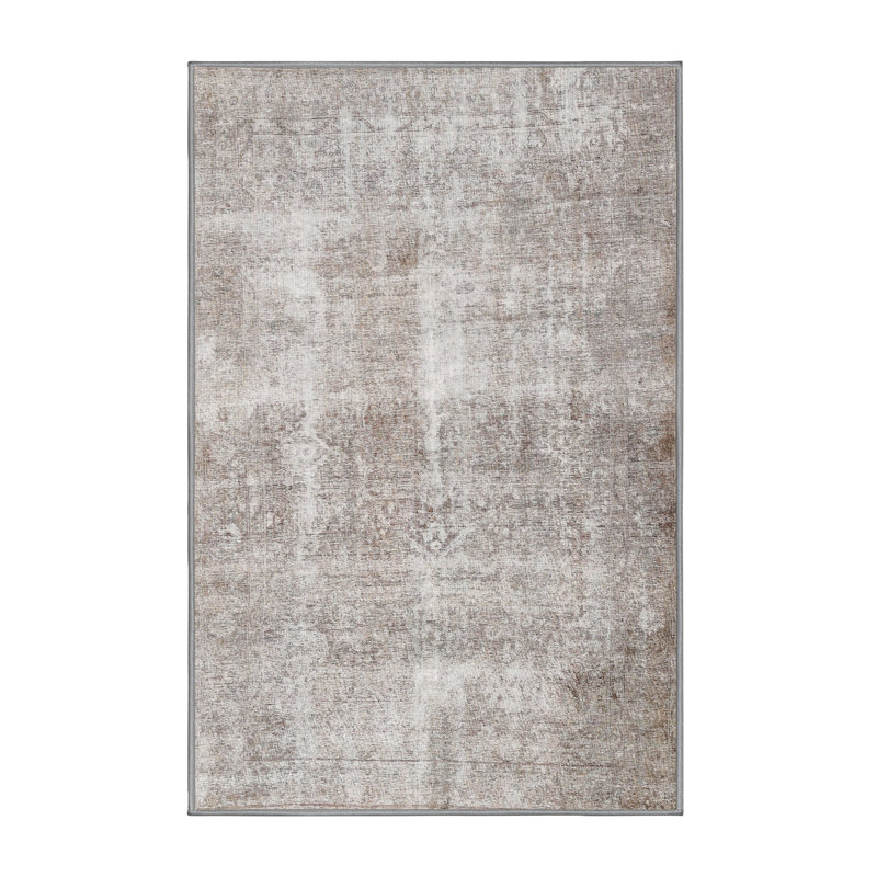 Tapis beige traditionnel Prweitt, Rectangle 5 pi x 7 pi