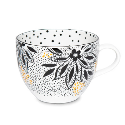 Sara Miller, Artisanne Noir - Lotus Mug
