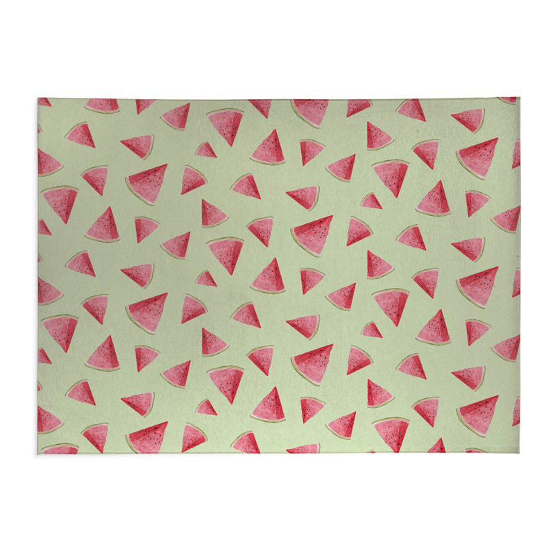 Tapis de bureau Summer Melon, L 36 po x P 60 po, Limette