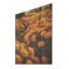 «Yellow Chrysanthemums Field at Sunrise I», art mural sur bois de pin naturel-35730226