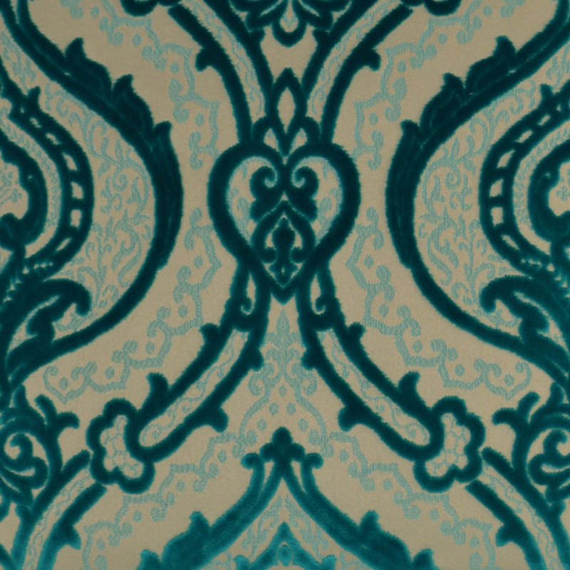 Couture Square Pillow Cover & Insert, Turquoise, 20"H x 20"W