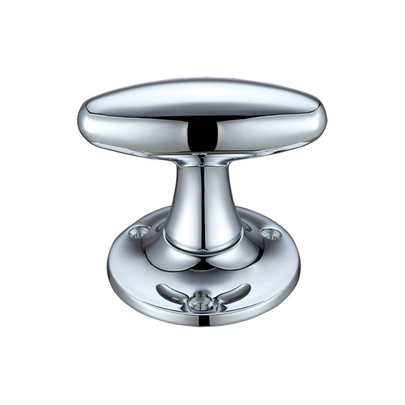 Passage Door Knob, Polished Chrome