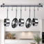 Steel Handcrafted Rectangle Wall Mounted Pot Rack-837060803