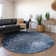 Premium Machine Washable Cerrito AMF565 Blue Rug