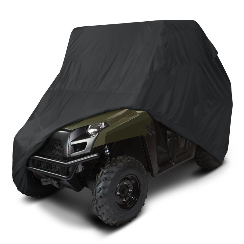 Black Polyester Outdoor UTV Cover, 125 x 64 x 70 Inch