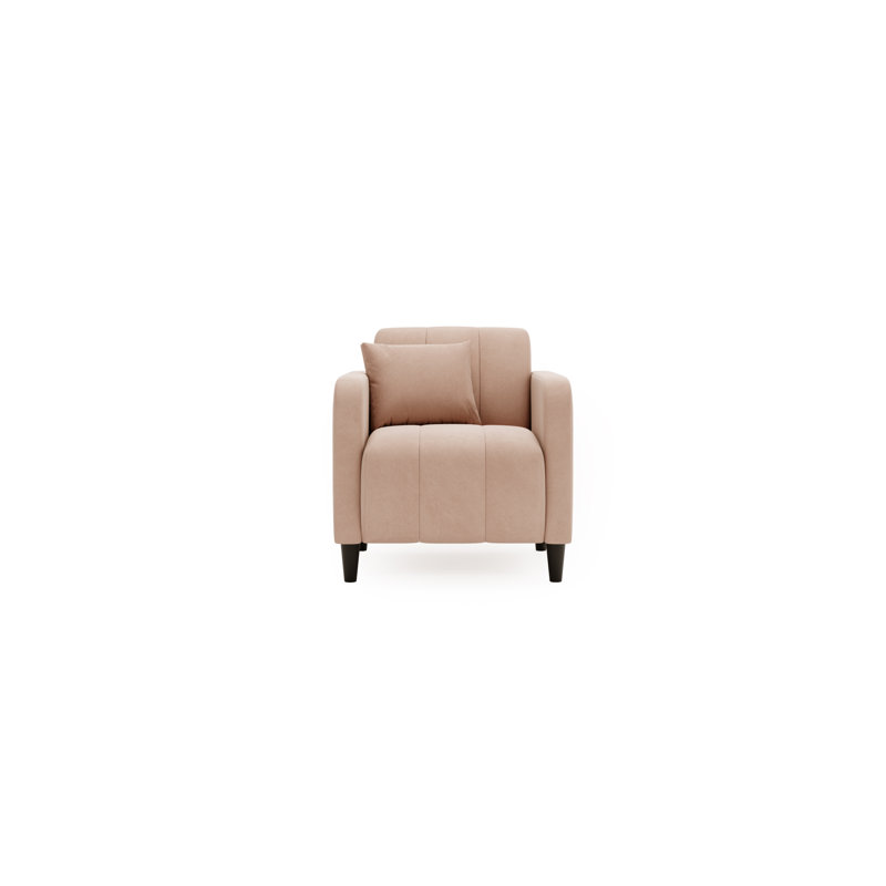 Waretown Upholstered Armchair, Polyester Blend - Cream