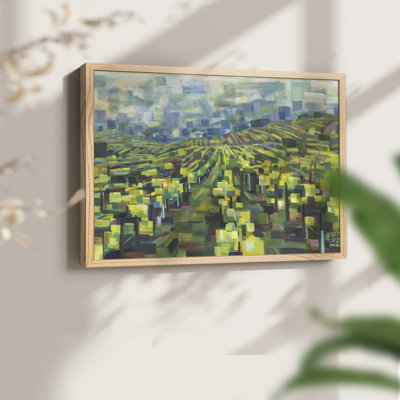 Yellow Grapevines Forever -Framed Print - Restickable